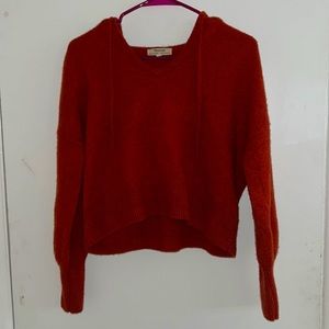 Cashmere Madewell Crop Hoodie